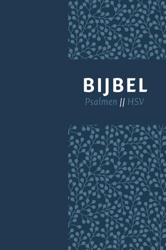 Bijbel (HSV) met psalmen - vivella blauw, zilversnee, duimgrepen (Hardcover)
