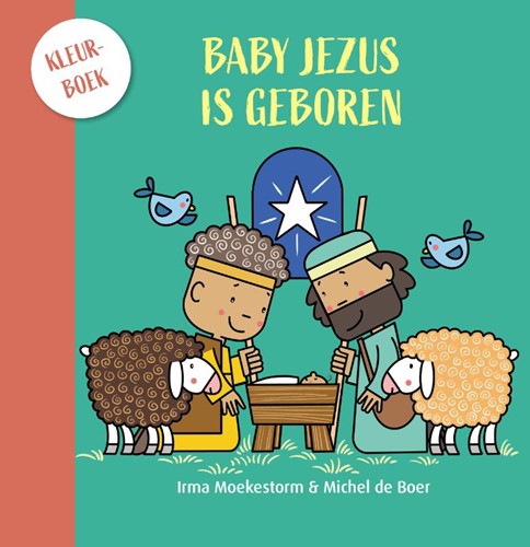 Baby Jezus is geboren kleurboek (Paperback)