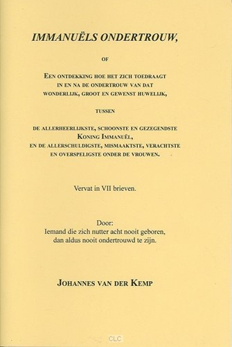 Immanuels oudertrouw (Paperback)