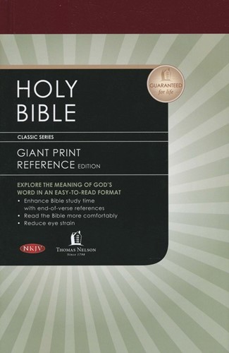 NKJV giant print pers. size ref. bible