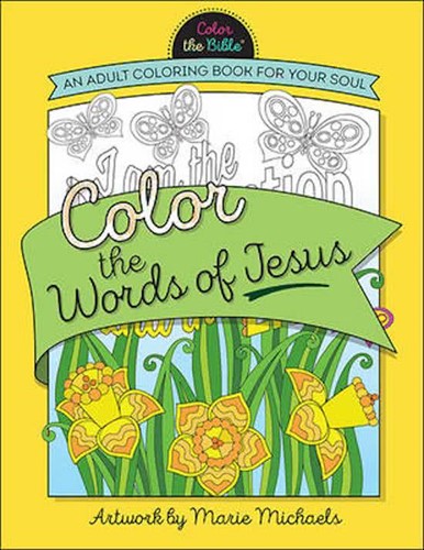Colouring book colour the words of Jesus (Boek)