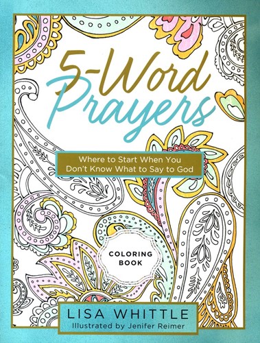 5 words prayer coloring book