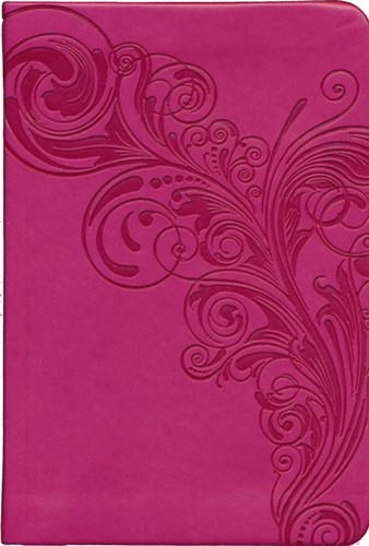 KJV LP compact ref bible pink leatherfle