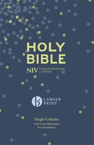 NIV LP single column ref. bible