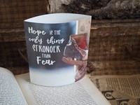 Lichtje voor jou: Hope is the only thing stronger than fear (Cadeauproducten)