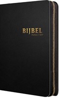 Bijbel (HSV) met psalmen - 14 x 21 luxe leer met rits en index