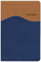 NIV gift bible tan/blue duo tone (Leder/Luxe gebonden)