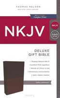 NKJV deluxe gift bible tan (Boek)