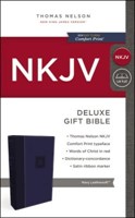 NKJV deluxe gift bible blue (Boek)
