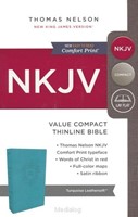 NKJV value compact thinline bible turqoi (Boek)