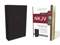 NKJV compact Lp ref bible black imitatio (Boek)