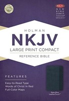 NKJV lp compact bible slate blue leather (Boek)