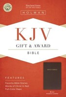 KJV gift & award bible dark brown imitat (Boek)