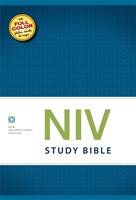 NIV study bible colour hardback (Boek)