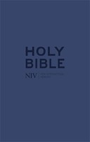 NIV tiny bible with zip blue soft-tone (Leder/Luxe gebonden)