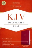 KJV deluxe gift bible pink leathertouch (Boek)