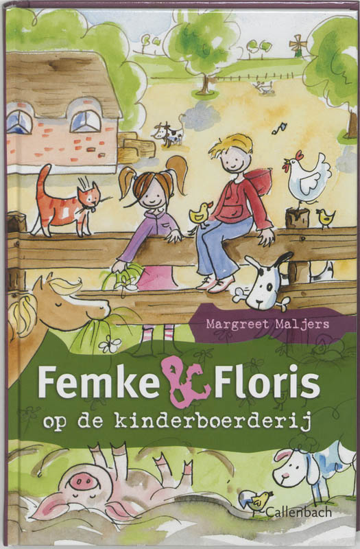 Femke en Floris op de kinderboerderij