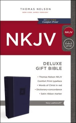 NKJV deluxe gift bible blue