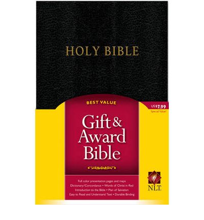 NLT Gift &amp; award bible black imitation