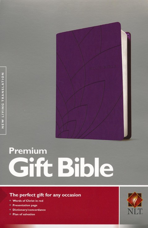 NLT gift bible purple