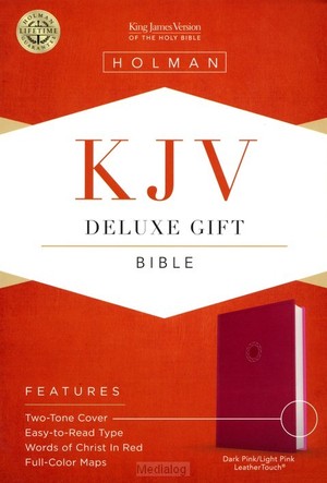 KJV deluxe gift bible pink leathertouch